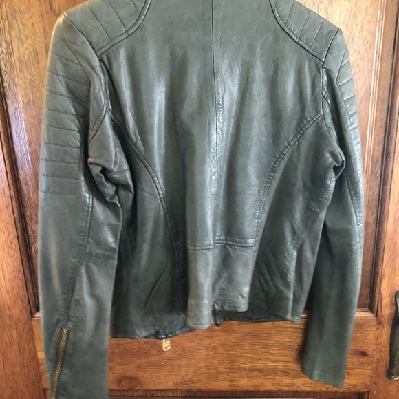 Doma medium-elephant gray color leather jacket, size s - Picture 5 of 5